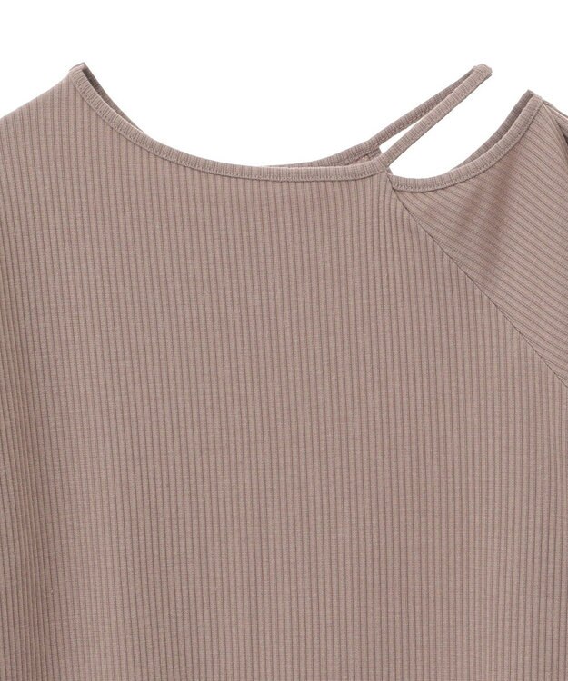 Green Parks ５分袖テレコリブプルオーバー Brown