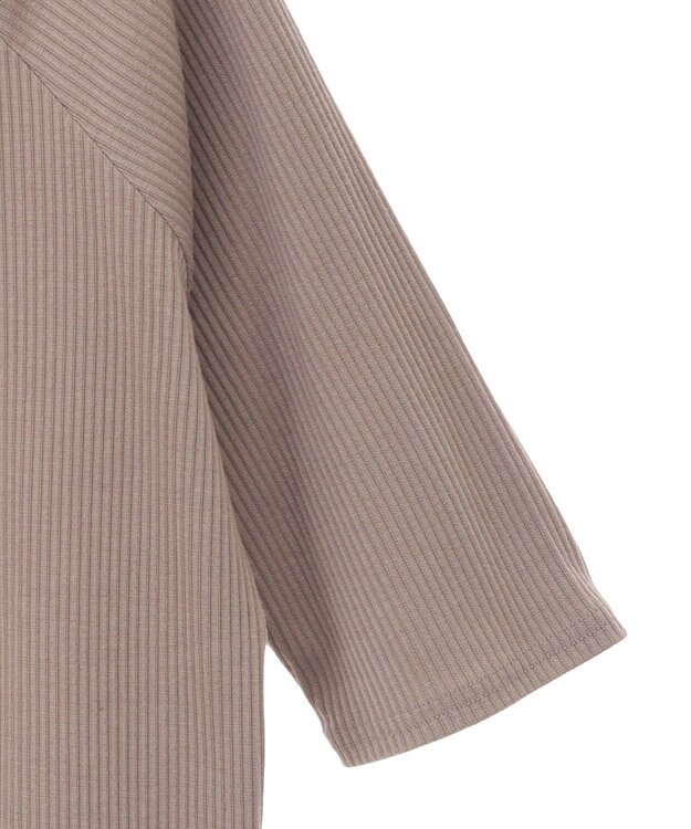 Green Parks ５分袖テレコリブプルオーバー Brown