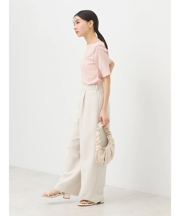 earth music&ecology ギンガムメロープルオーバー Pink