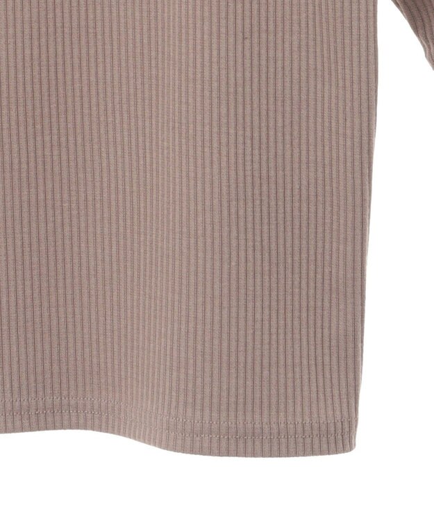 Green Parks ５分袖テレコリブプルオーバー Brown