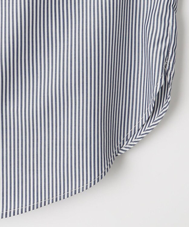 ANY SIS L 【UVケア】イージーケアドルマン シャツ ブルーストライプ