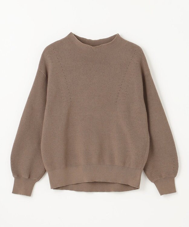 ANY 【洗濯機可能/8色展開】ソフトタッチポリエステルニット モカ