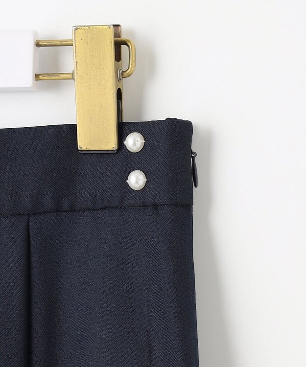 ANY SIS 【速乾・接触冷感】スムージーポリエステル フレアスカート ネイビー