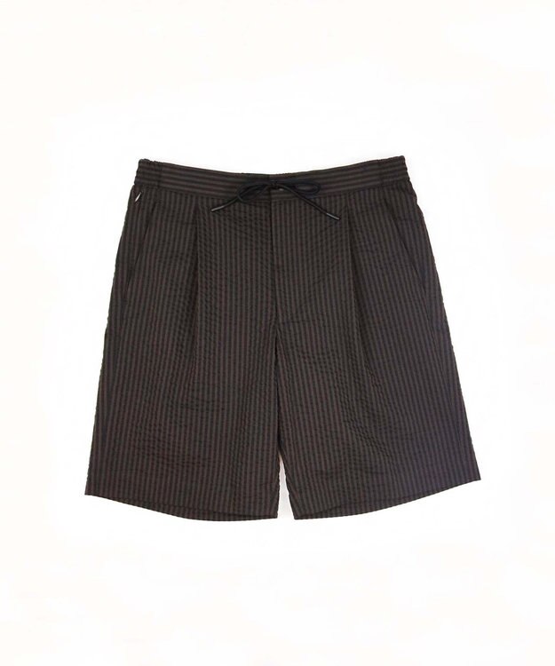 KASHIYAMA <EASY> COOLMAXサッカー/ショートパンツ ブラウンストライプ