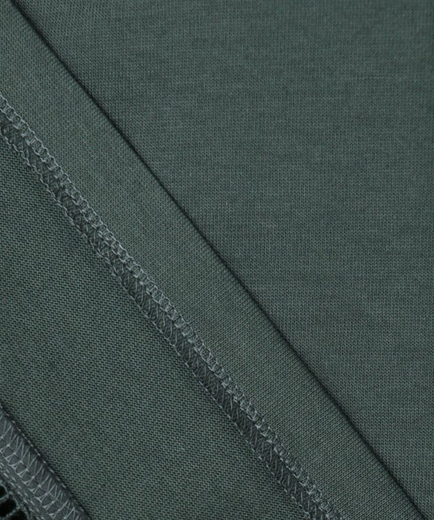 23区 【洗える】ラダーレースジャージー カットソー カーキ系