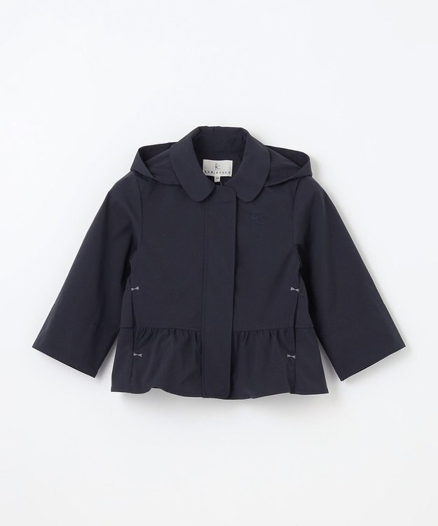 組曲 KIDS 【100㎝】【撥水】フリル マウンパ ネイビー系