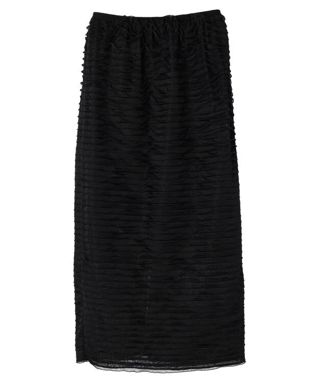 Green Parks Ｉラインフリルカットスカート Black