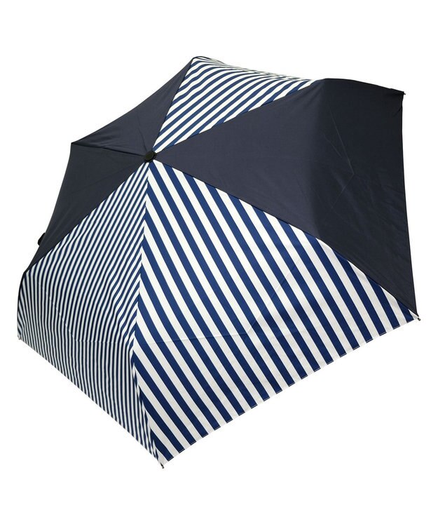 +RING 【簡単/便利】UNISEX 自動開閉式 折傘58cm NVY-STP T1238 紺