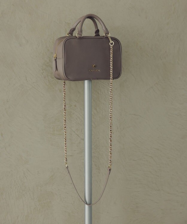 TOCCA 【八木アリサさん着用】WITH CLARISSE 2WAY NYLONBAG ミニボストンバッグ ベージュ系