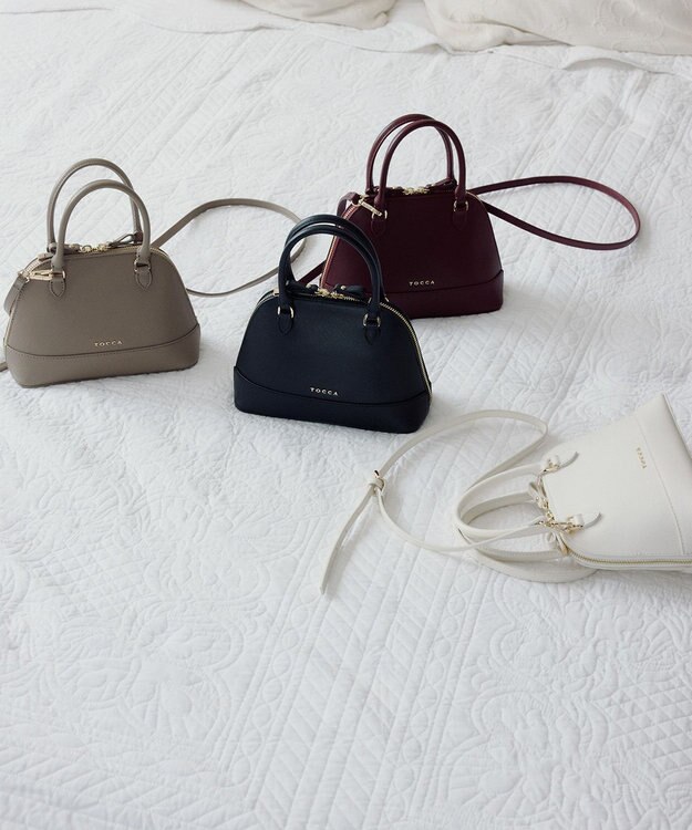 TOCCA LE SOMMET MINI BUGATTI BAG レザーバッグ アイボリー系