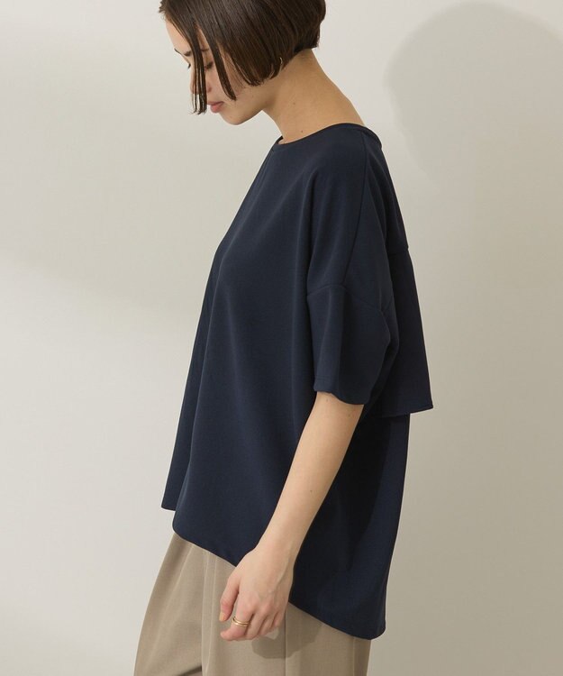 AMERICAN HOLIC バックフリル半袖プルオーバー Navy