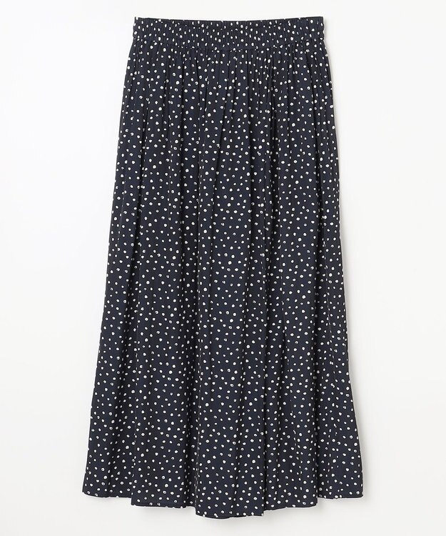 ANY 【ウエストゴム】ラップギャザースカーチョ ドット