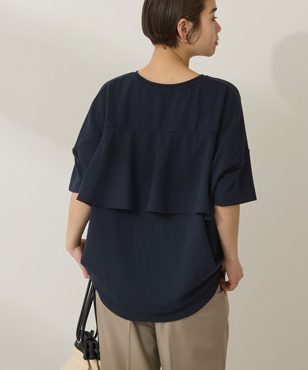 AMERICAN HOLIC バックフリル半袖プルオーバー Navy