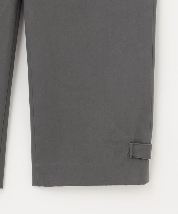 J.PRESS LADIES 【洗える】サテンストレッチプレミアムピーチ ベイカー パンツ グレー系