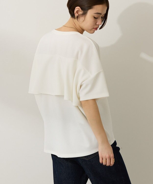 AMERICAN HOLIC バックフリル半袖プルオーバー Off White