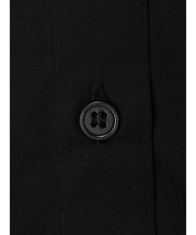 earth music&ecology ラッフルフリルチュニックブラウス Black