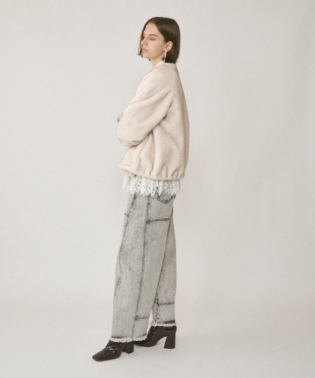 GRACE CONTINENTAL フェイクミンクファーブルゾン キナリ