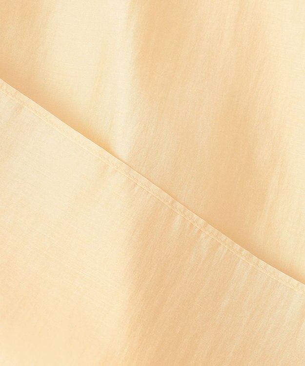 UNFILO シアーギャザーブラウス ライトイエロー