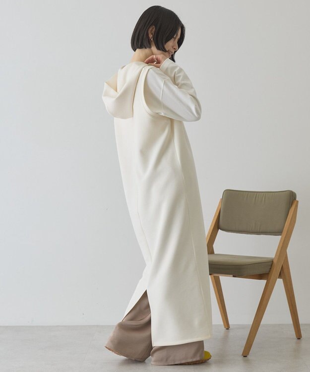AMERICAN HOLIC スキッパーポンチパーカーワンピース Ivory