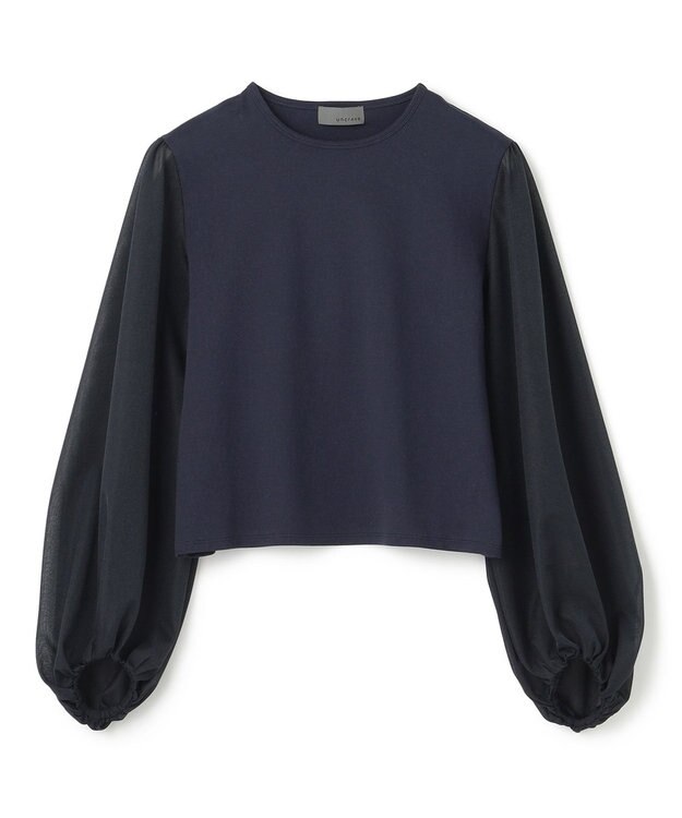 uncrave シアースリーブカットソー（uncrave STANDARD） ネイビー