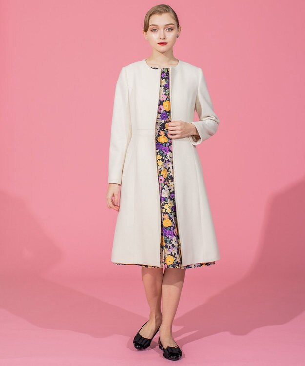 TOCCA MUSE ウールメルトンコート ブラック系8