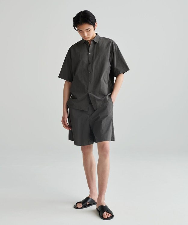 NAVE 【ReNAVE　撥水機能・UVカット・透湿・接触冷感・洗える】ナイロンタスランショートパンツ グレー系