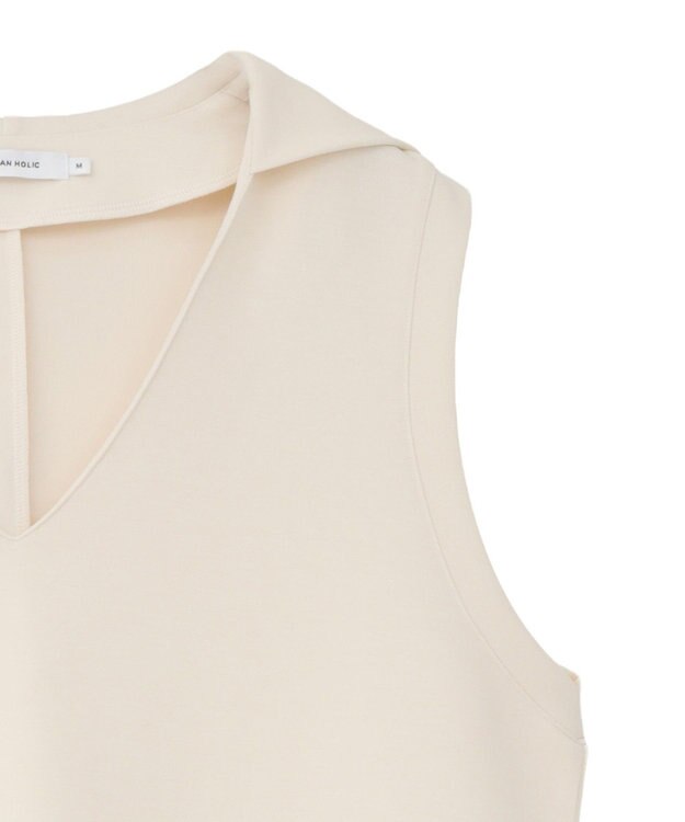 AMERICAN HOLIC スキッパーポンチパーカーワンピース Ivory