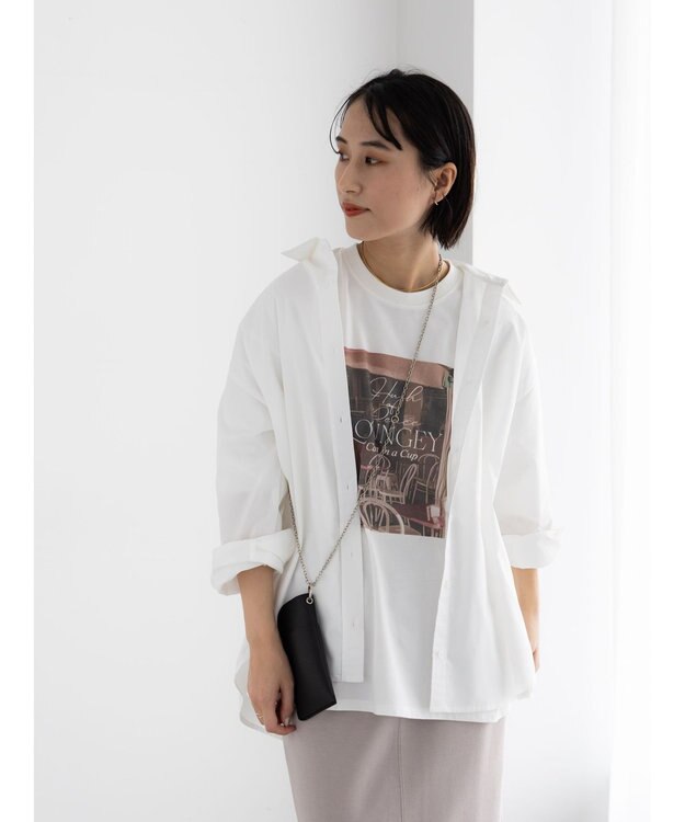 Te chichi オーバーサイズシャツ オフホワイト