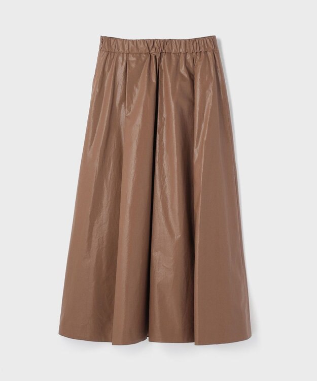 GRACE CONTINENTAL コーティングタックスカート キャメル