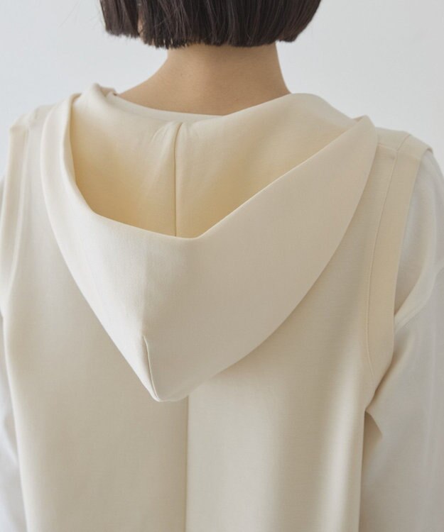 AMERICAN HOLIC スキッパーポンチパーカーワンピース Ivory