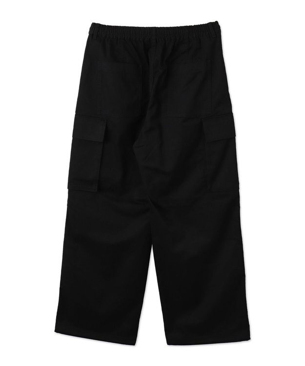 WEGO 【ウエストゴム】イージーワイドカーゴパンツ ブラック