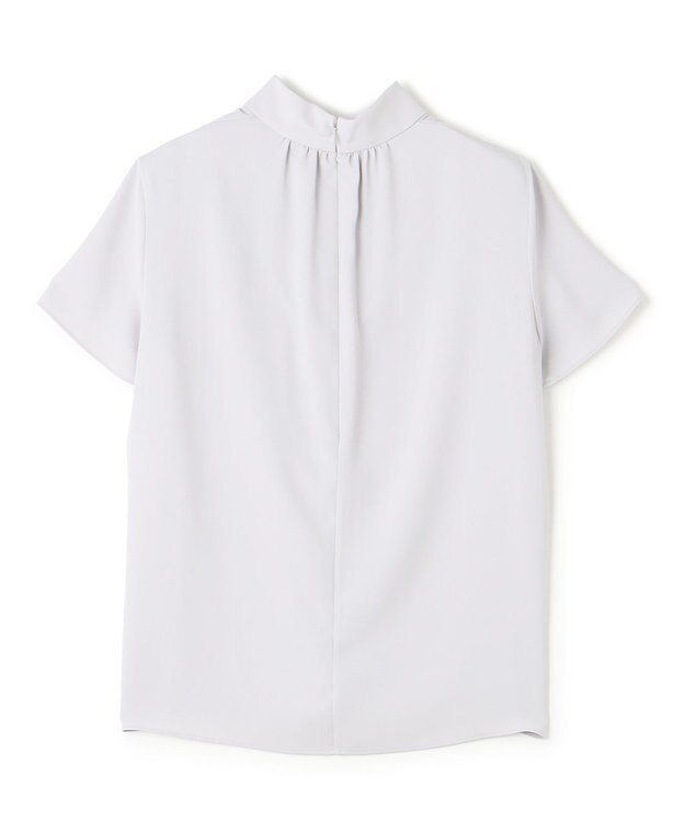 BEIGE， EVA / ハイネックハーフスリーブブラウス Ice Blue