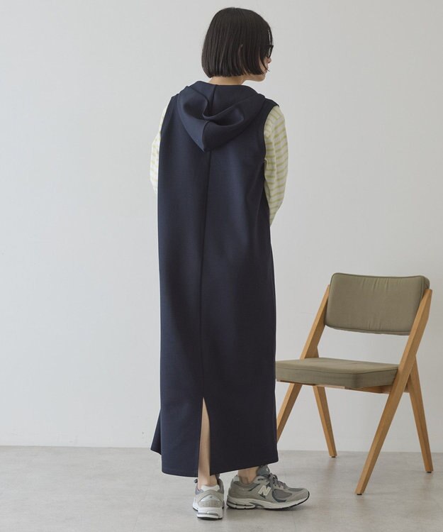 AMERICAN HOLIC スキッパーポンチパーカーワンピース Dark Navy