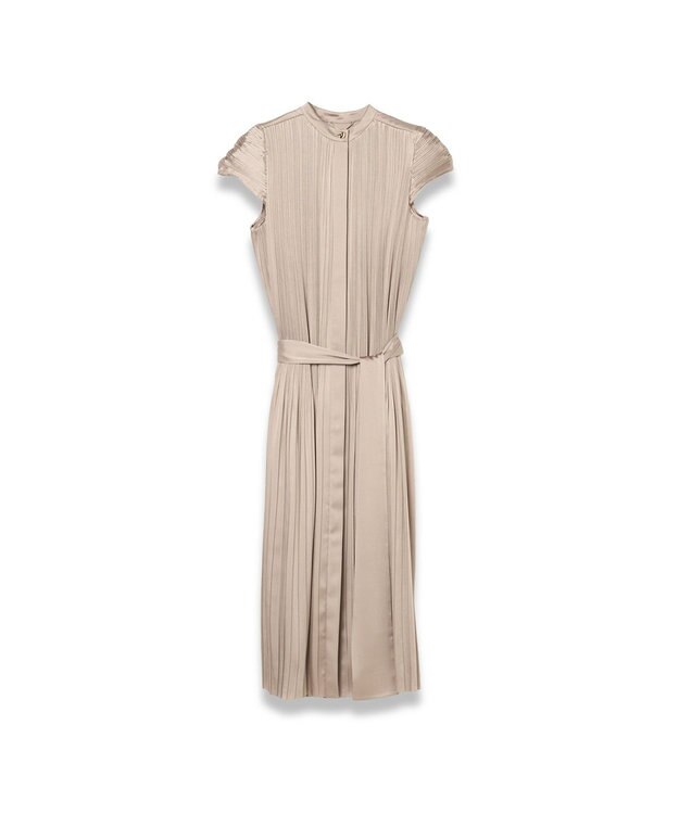 JOSEPH プリーツサテン　ドレス Powder