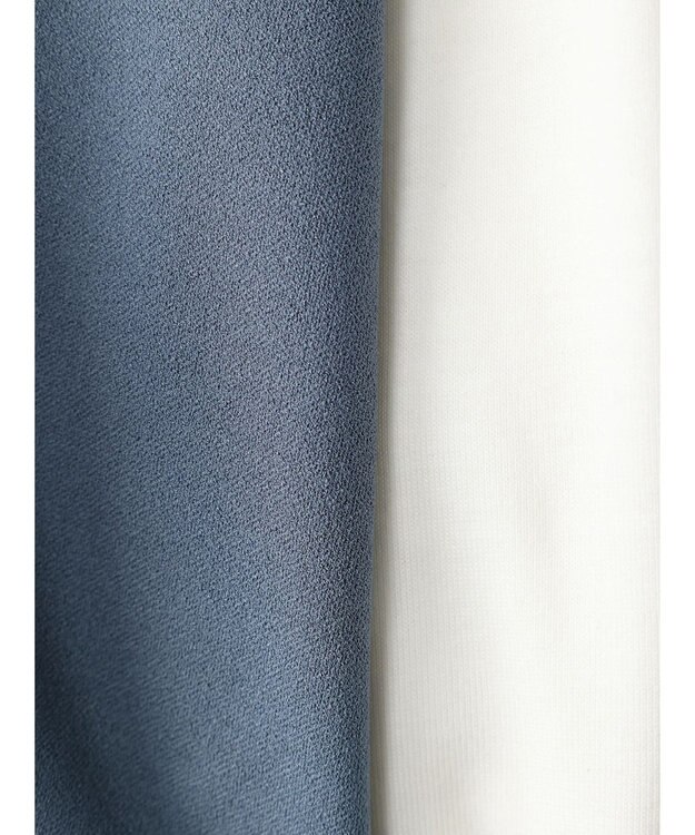 CRAFT STANDARD BOUTIQUE 梨地カットカーディガン＋ＬＳ　ＴＥＥーＳＥＴ Blue