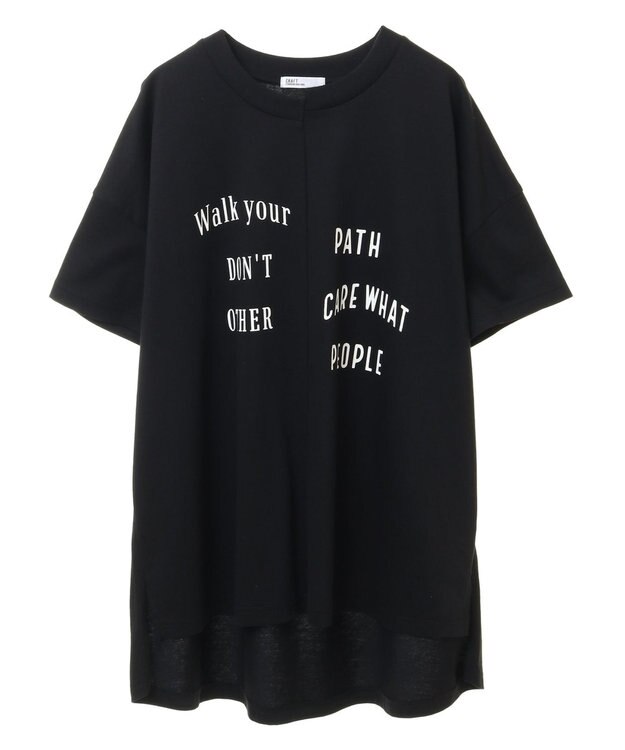 CRAFT STANDARD BOUTIQUE リメイクロゴ半袖Tee Black