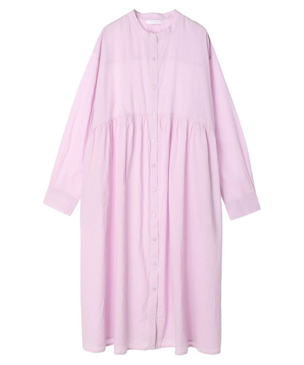 Green Parks ボリュームギャザーシャツワンピース Lavender