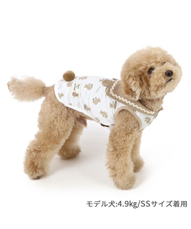 PET PARADISE ペットパラダイス 襟付き ポケットクール タンクトップ 《くまちゃん》 小型犬 くまちゃん
