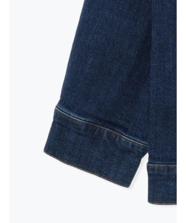 Te chichi ノーカラーデニムジャケット ブルー