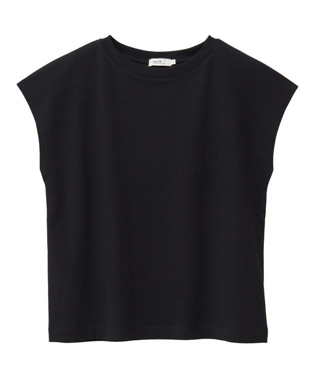 earth music&ecology 【接触冷感/洗濯機可】フレンチＴ Black