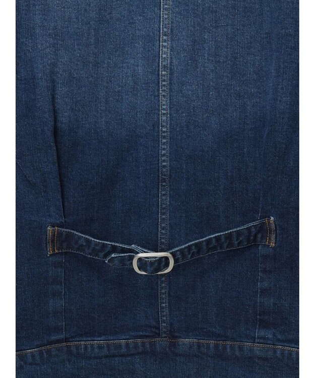 Te chichi ノーカラーデニムジャケット ブルー