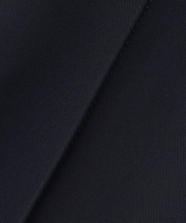 ICB L 【洗える】ライトダブルクロス ストレートパンツ ネイビー系