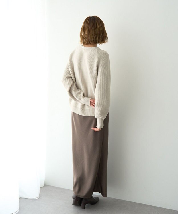 YECCA VECCA パールネックニット Light Gray