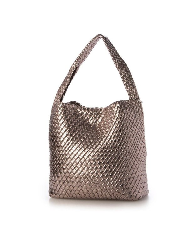 UNBILLION カシュカシュ cachecache / メタリックメッシュワンショルダー ダークシルバー