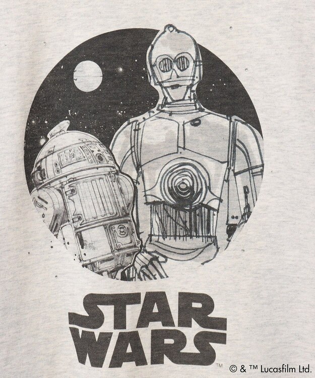 Green Parks ＳＴＡＲ　ＷＡＲＳ／グラフィック半袖ＢＩＧＴＥＥ Oatmeal