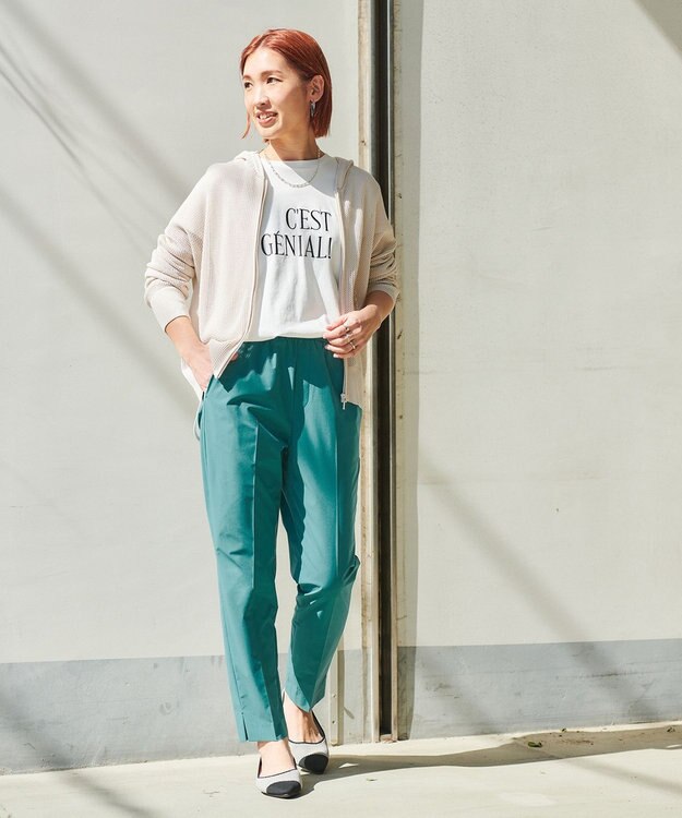 UNFILO 【UVケア/接触冷感】汗ジミ防止 撥水ロゴT オフ