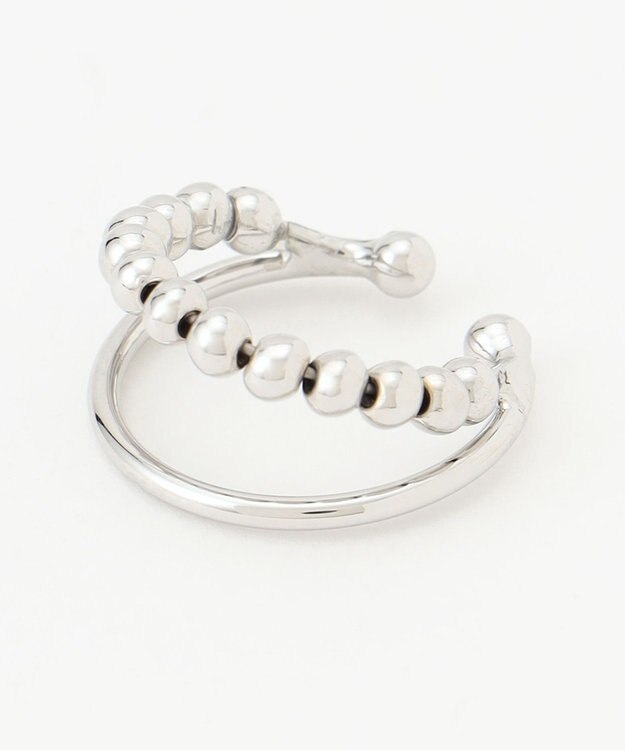 J.PRESS LADIES 【WEB限定】2way ボールイヤカフリング シルバー系