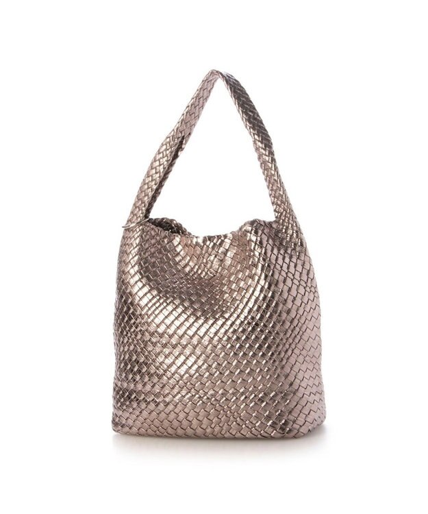 UNBILLION カシュカシュ cachecache / メタリックメッシュワンショルダー ダークシルバー