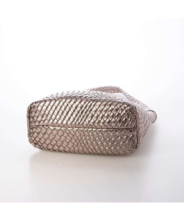 UNBILLION カシュカシュ cachecache / メタリックメッシュワンショルダー ダークシルバー