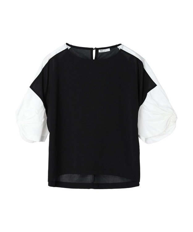 CRAFT STANDARD BOUTIQUE 袖ねじり切り替えプルオーバー Black